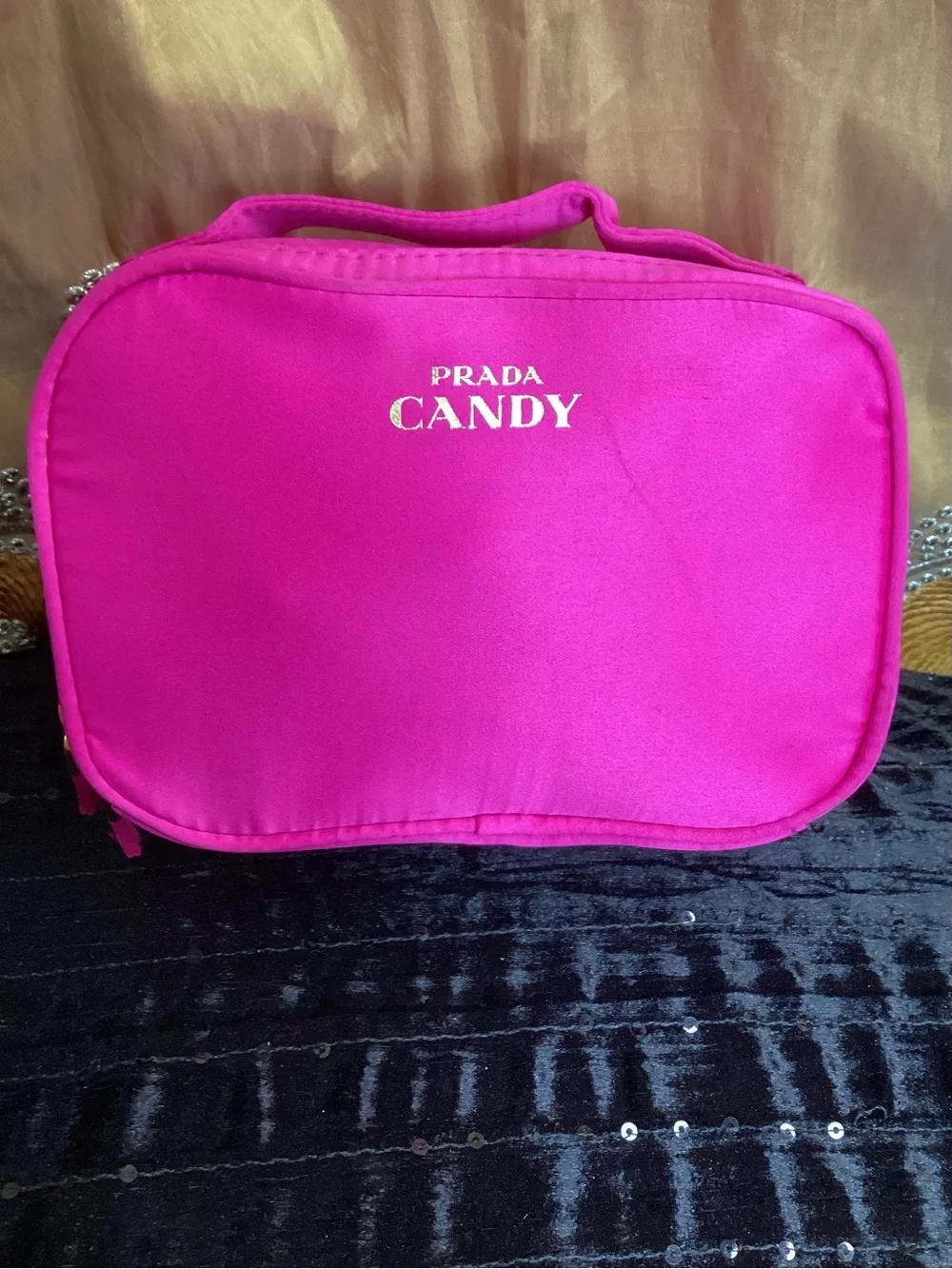 Prada Candy Pink Cosmetic Pouch